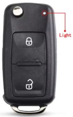 KEYYOU klíč VW Škoda, flip, obal, 2 tlačítka