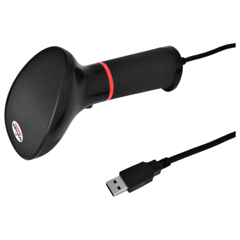 Scanner VIRTUOS HT-855A, USB, stojánek, černý
