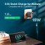 QOOVI 18W USB síťová nabíječka QC 3.0, 5V 3A, 240V, černá