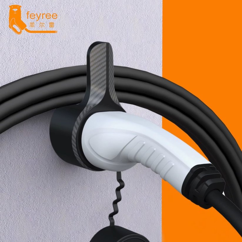 Feyree EV Dock Type 2, nástěnný držák kabelu, černý