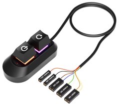 POWER&RESET BUTTONS, externí mechanická tlačítka, zapínací a reset tlačítko pro stolní PC