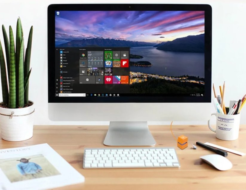 POWER BUTTON zapínací tlačítko externí pro stolní PC, oranžové, barevné LED podsvícení