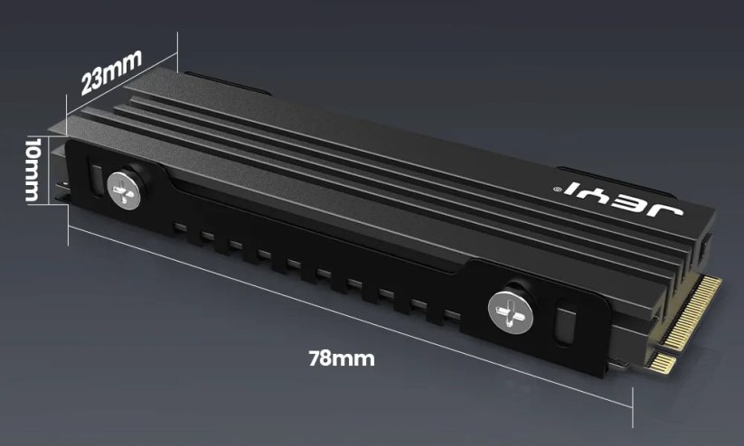 JEYI M.2 SSD chladič 7mm, NVME NGFF hliníkový chladič s termální silikonovou podložkou pro PC a PS5 2280